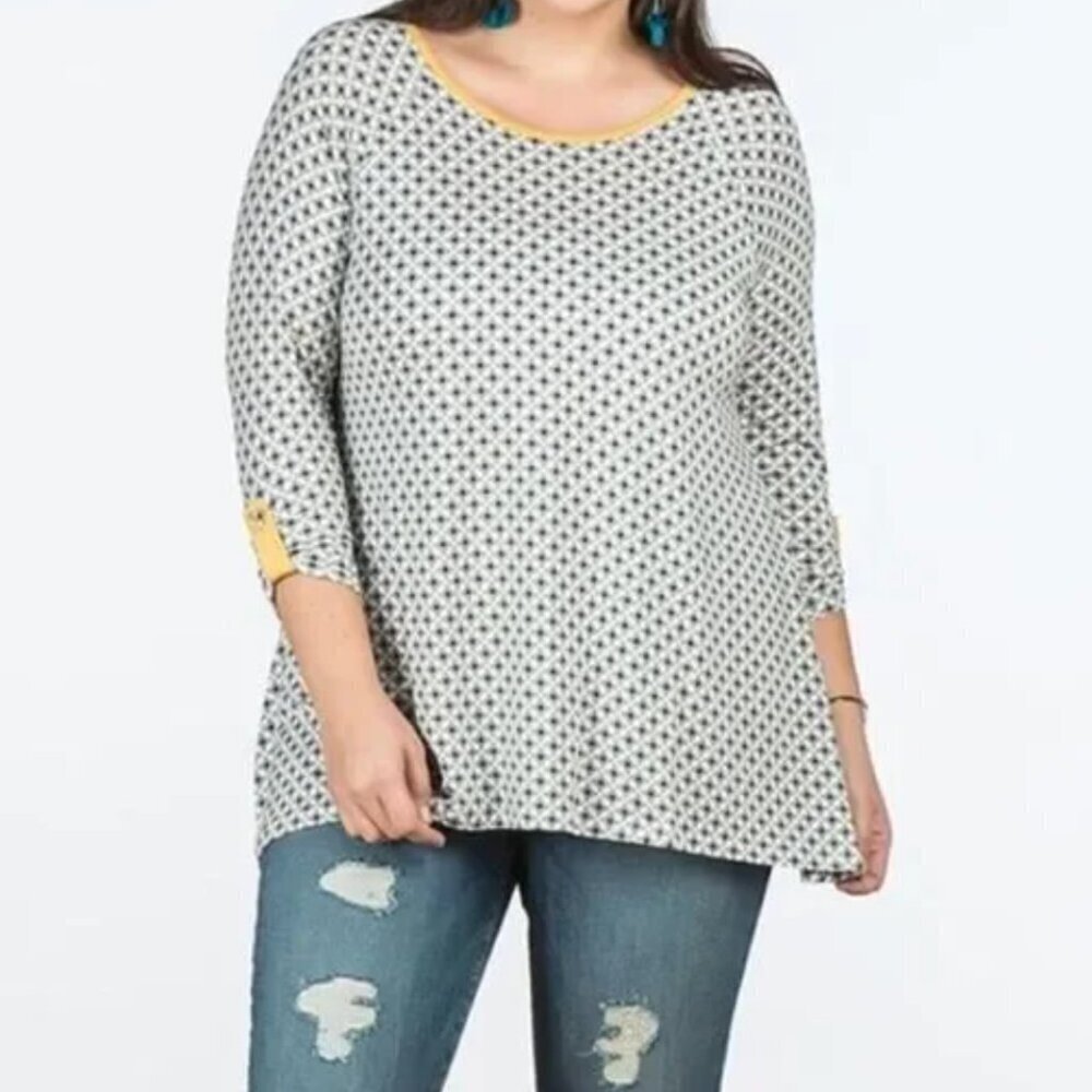 Matilda Jane Women's Make Believe Starstruck Tunic Top Size S